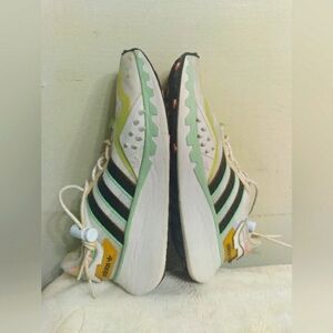 Womens ADIDAS CHIGO 'I LOVE DANCE' FY6731 White Green Sneakers Size 7